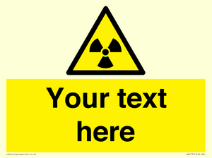Custom Radioactive Material Sign
